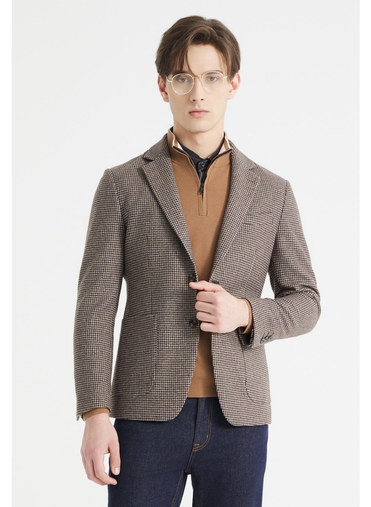 24QDX061SA利家男士秋冬羊毛羊绒新款时尚男休闲单西服外套1899,男装,休闲西服,淘宝优惠券,粉丝福利购,淘宝优惠卷