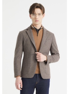 24QDX061SA利家男士秋冬羊毛羊绒新款时尚男休闲单西服外套1899