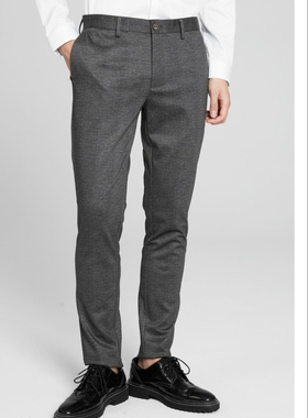 20QXK01601 00501利家男装春秋季新款时尚商务弹力舒适休闲长裤