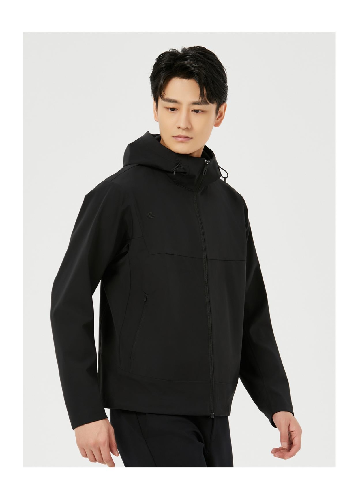 B4QJK0031A利家新款商务休闲软衣男士连帽夹克外套无内衬