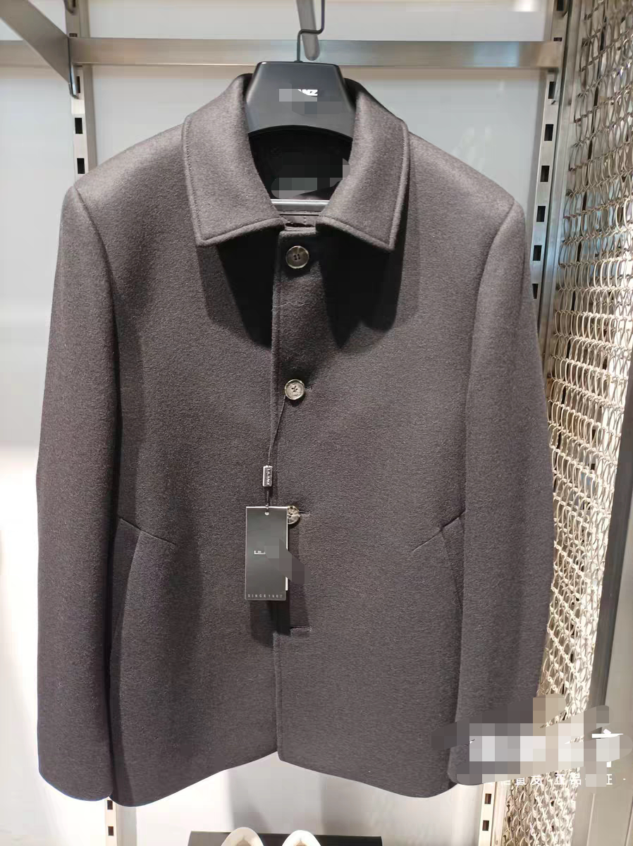 23DYR5031Y利家休闲商务男装正品冬季时尚中长款毛呢羊绒大衣行政