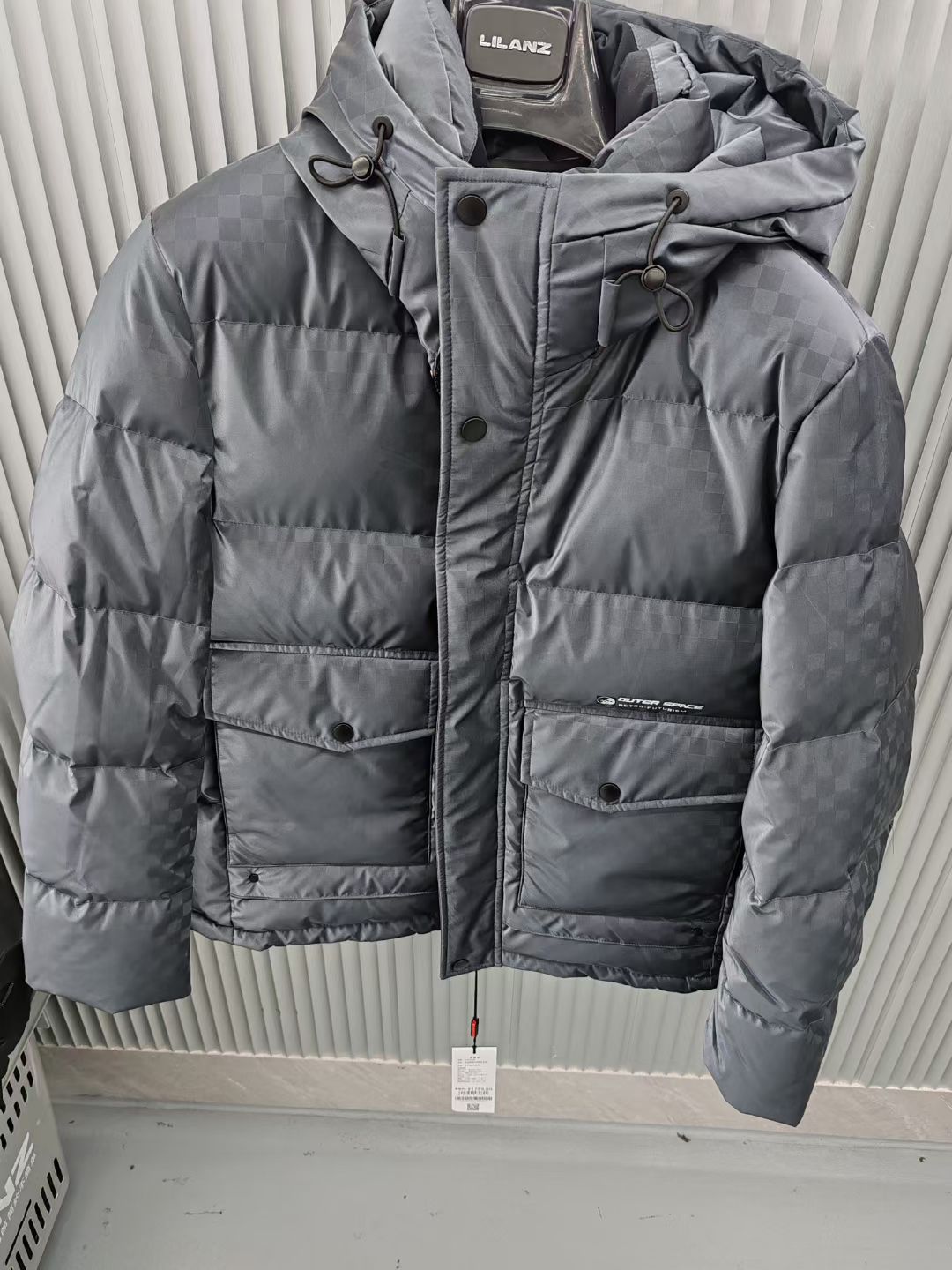 22DRF0022A利家新款休闲正品男装冬季保暖羽绒服连帽