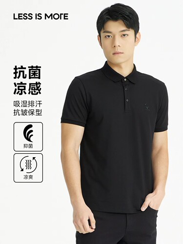 利家男装夏商务翻领短袖T恤男POLO衫Q4XTX3012Y 3013 3014 3015Y