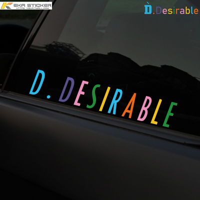 D.Desirable王鹤棣潮牌汽车贴纸定制创意周边电动车粉丝应援车贴