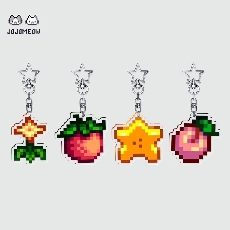 星露谷物语钥匙扣像素风杨桃甜瓜