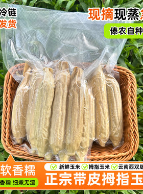 西双版纳拇指玉米现摘真空冻鲜