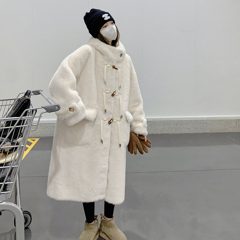 现货主推！仿貂绒皮毛一体289-6839-P205控298,女装毛呢外套,浙宝289