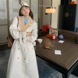 个子撞色中长风衣短款289-A550-P135控188长款289-A551-P145控198，女装毛呢外套，浙宝289
