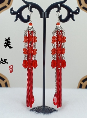 原创设计手工串珠耳环女小众高级感气质耳饰2026新款爆款耳坠