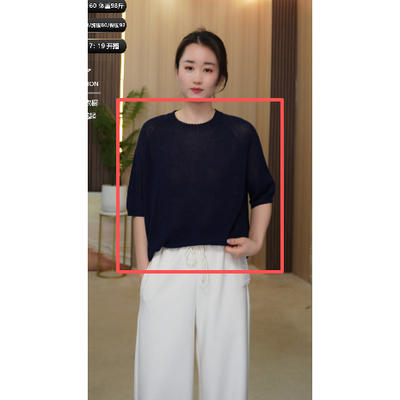 【柳哥严选】莱赛尔桑蚕丝中袖针织衫 轻透垂感通勤上衣RQ26085