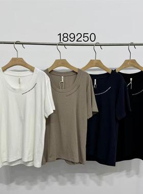 非本189250春夏女韩版宽松大码胖mm休闲百搭字母圆领短袖T恤上衣