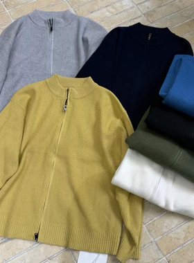 becabeau女6539秋冬韩版宽松大码胖mm慵懒松弛风针织开衫毛衣外套