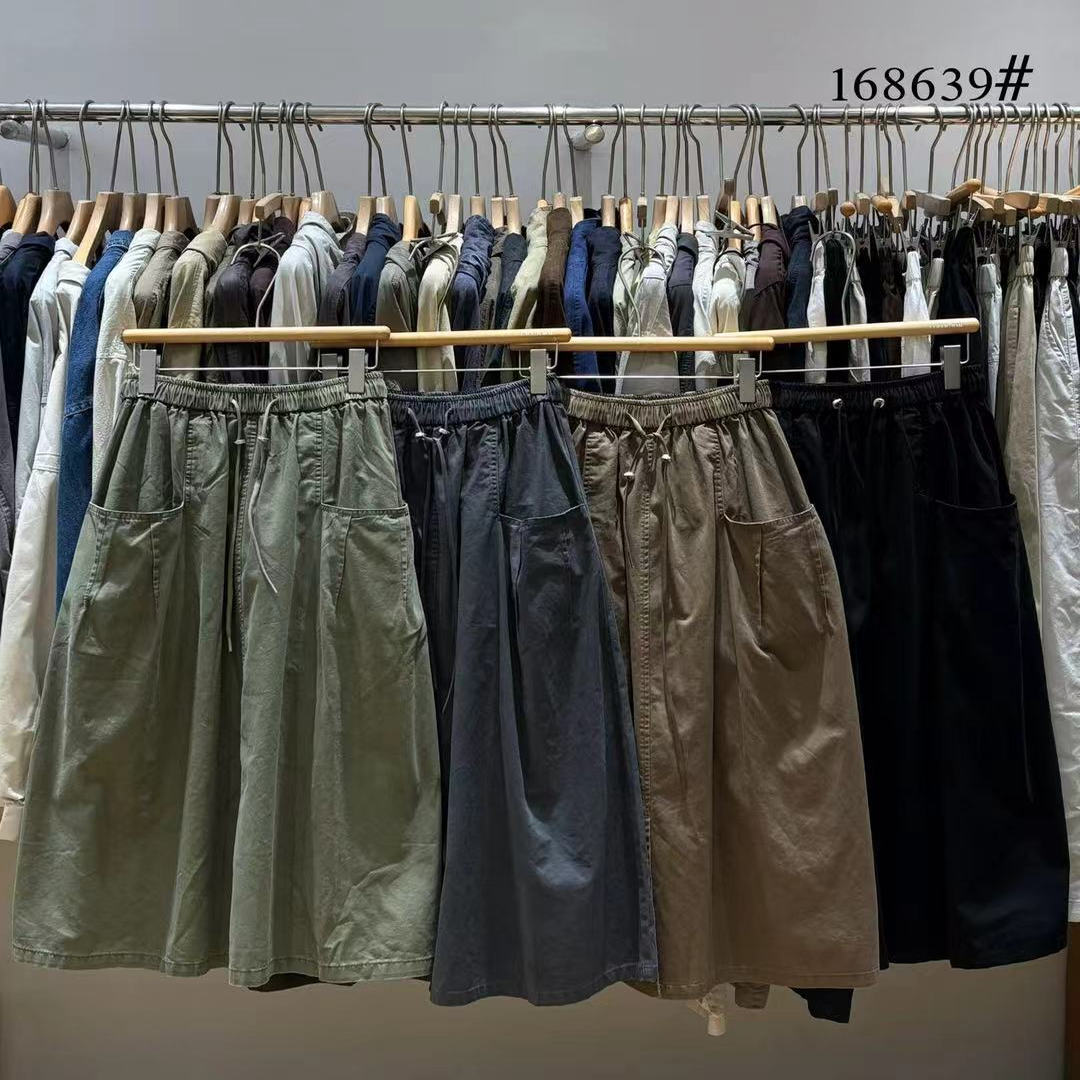 韩版宽松大码胖mm休闲工装半身裙