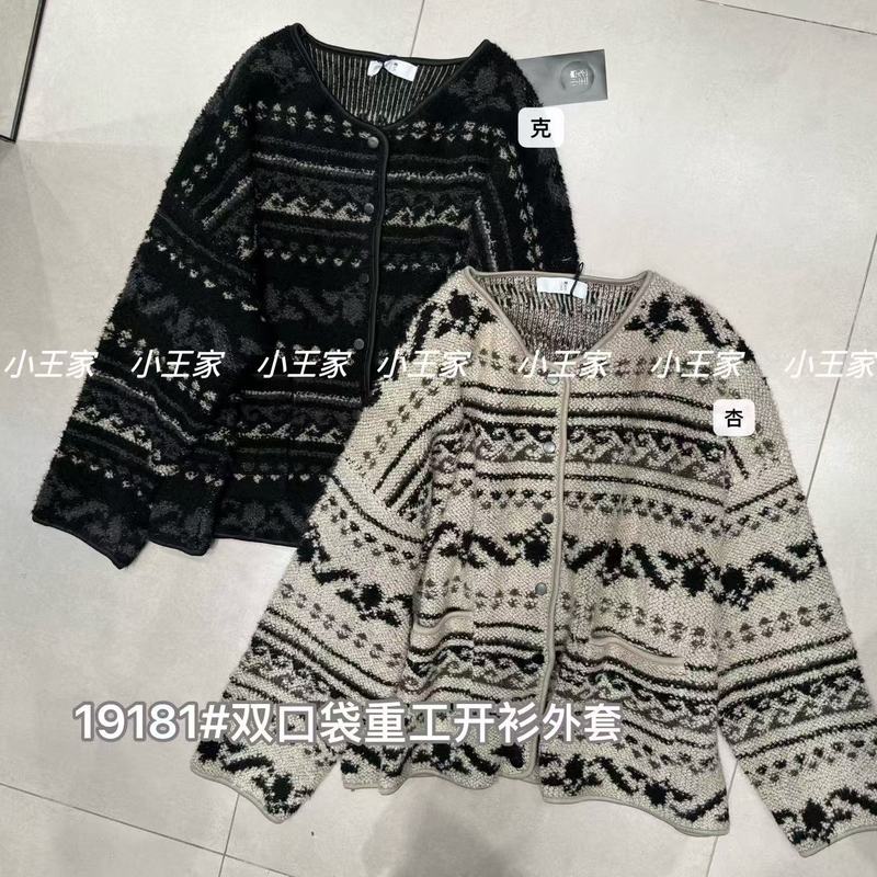 胖mm慵懒加厚颗粒绒针织毛衣外套