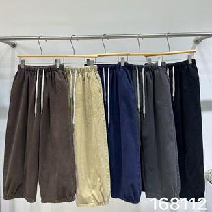 非本168112冬装松紧抽绳高腰韩版宽松大码胖mm休闲加绒加厚老爹裤