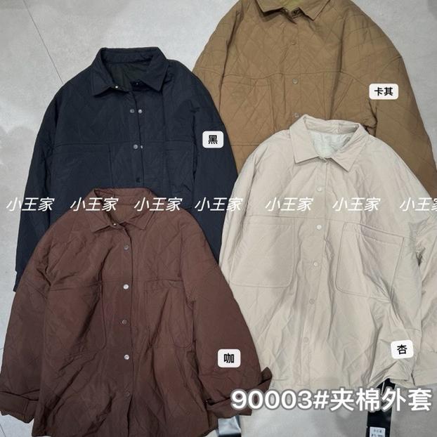 小王家休闲慵懒薄款衬衫棉服外套