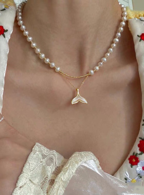 贝母天然珍珠高级感吊坠女贝母