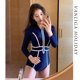 Vanliga潜水服女性感防晒长袖 小胸连体泳衣女速干浮潜冲浪水母衣