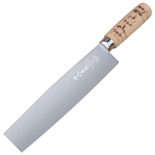 十八子作片鸭刀烤鸭刀专用 阳江酒店厨师专业片皮片肉分割分肉刀