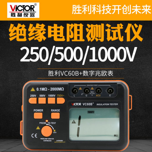 胜利数显vc60f绝缘电阻测试仪