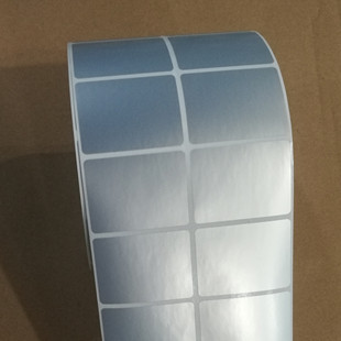 防水银色标签纸40X30消银龙贴纸G500U TSC244哑银不干胶纸热卖