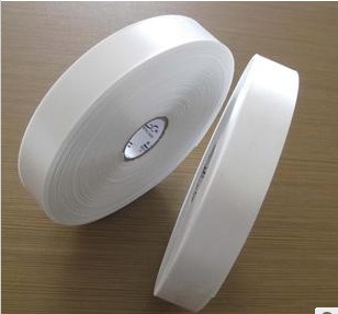 绸缎 丝带 亮光唛头 打印领标30X200米 洗水唛 白色丝带热卖