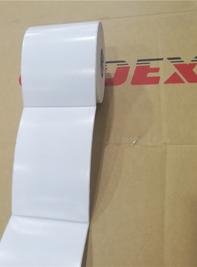 铜版不干胶纸ZM600 ZT420标签纸90x235mm 120x370条码打印纸热卖