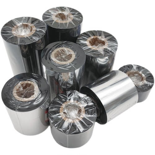 条码纸碳带TSC4T200 4T300铜版不干胶纸增强蜡基色带70X300热卖