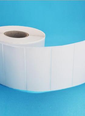 定制铜版不干胶纸65X30条码纸BTP2100E 2200E L210标签纸特惠