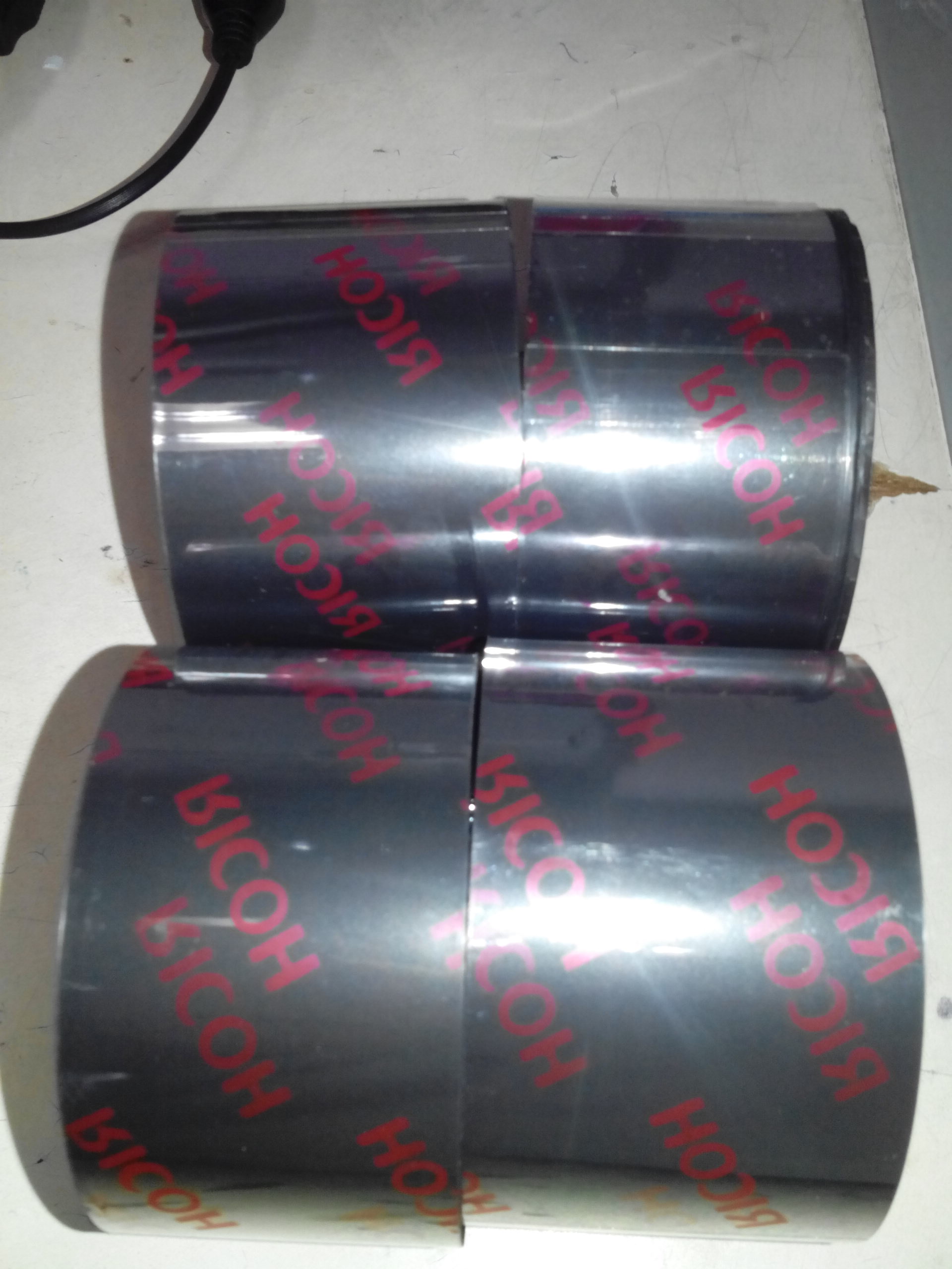 理光D110C碳带30X300标签打印水洗标/布,洗水唛耐高温耐水洗热