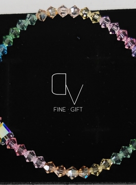 爆款奥地利水晶菱珠色冰淇淋色女