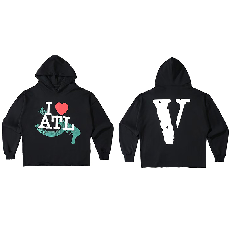 thumbnail for VLONE JERRY sweatshirt hoodie men's and women's limited co-branded big v couple Hiroo Fujiwara Kazuhiro the same coat