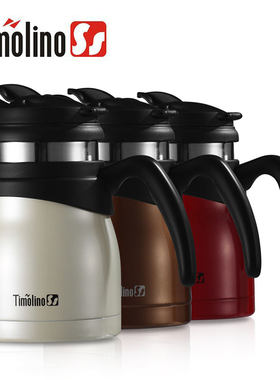 美国Timolino帝诺食品级不锈钢真空过滤保温壶焖茶壶茯茶咖啡壶