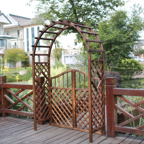 防腐木拱门花架户外月季别墅院子