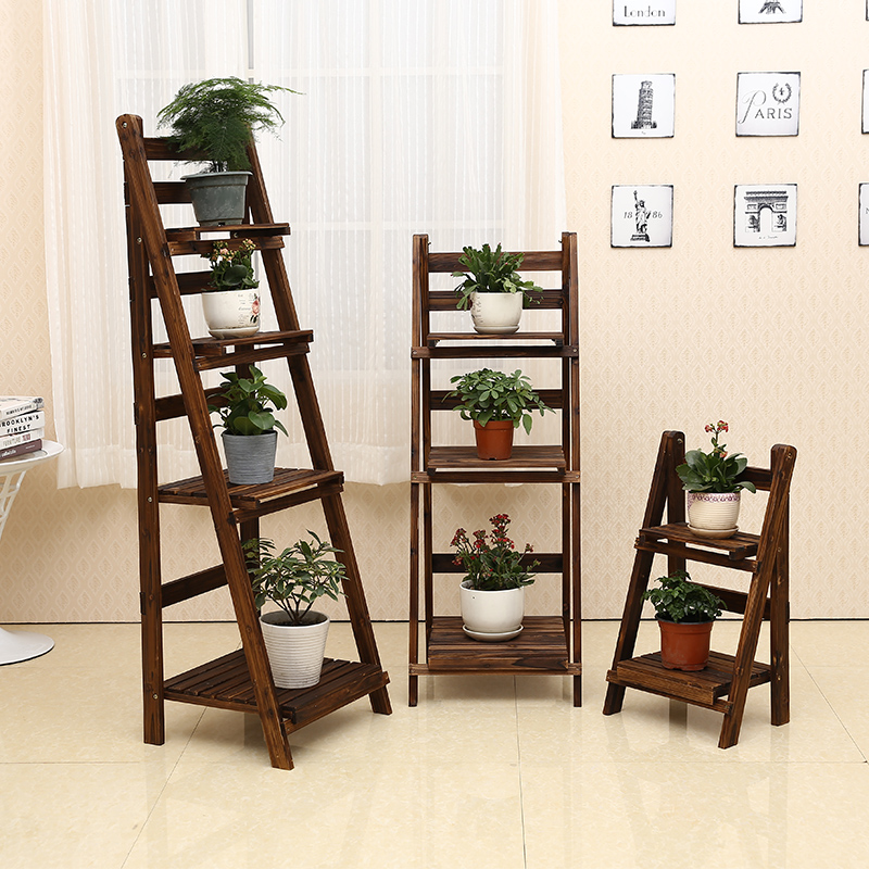 木质户外实木花架碳化