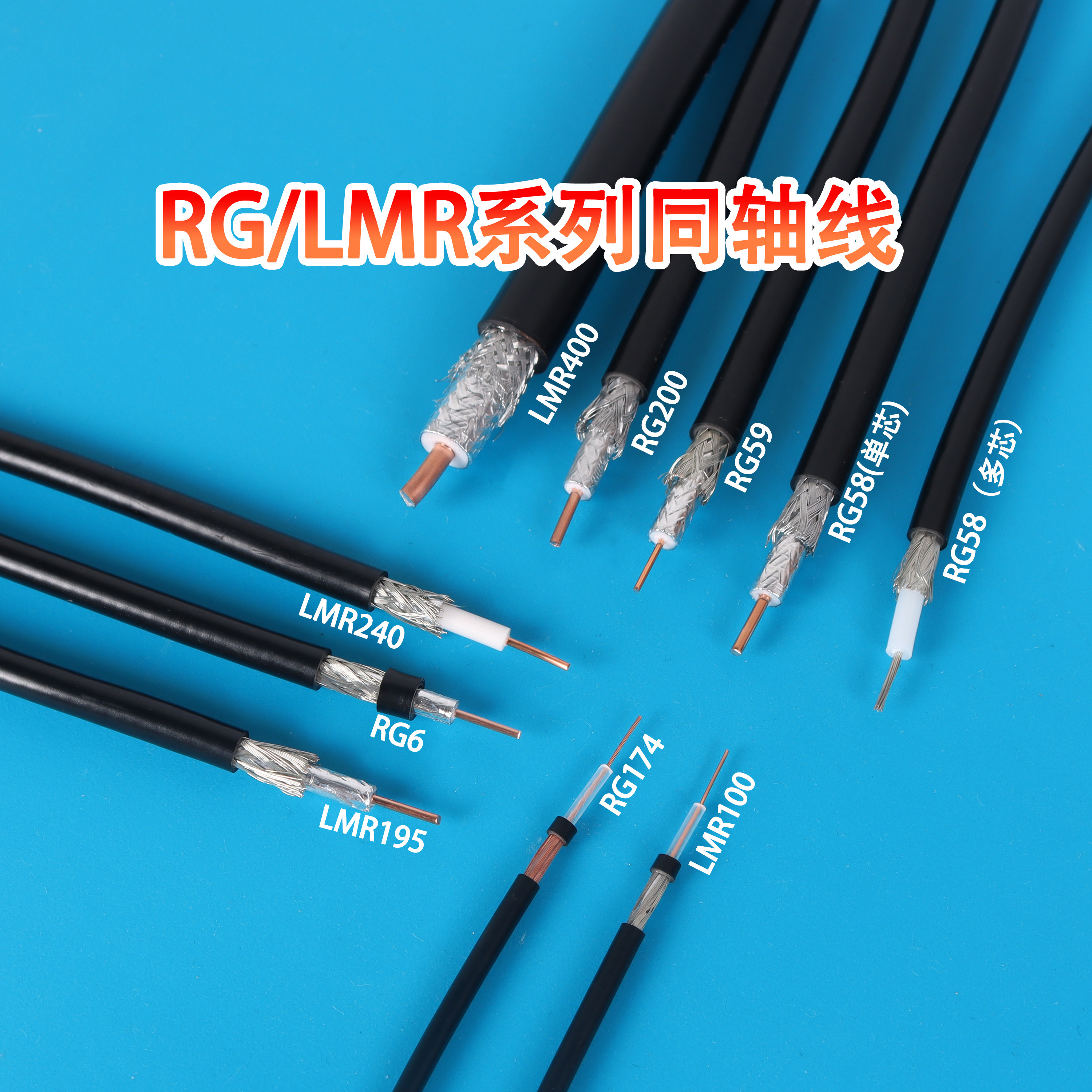 车载改装RG58射频同轴信号线