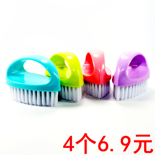 多功能硬毛塑料刷子洗衣刷鞋 子清洁家用强力硬毛刷 刷子衣服板刷鞋