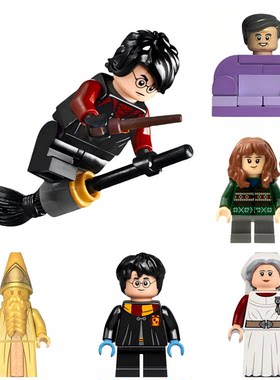 乐高 lego 哈利波特系列 哈利 赫敏 罗恩 哈利波特建筑师 魁地奇