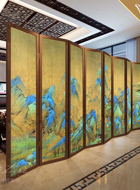 组合新中式风餐厅有框装饰画断折