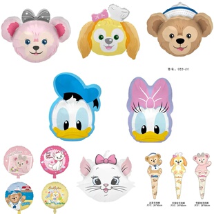 卡通造型唐老鸭黛丝玛丽猫达菲铝膜气球生日派对幼儿园活动布置