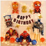 Воздушный шар для мальчиков, герои, вечернее платье, подарок на день рождения, капитан Америка