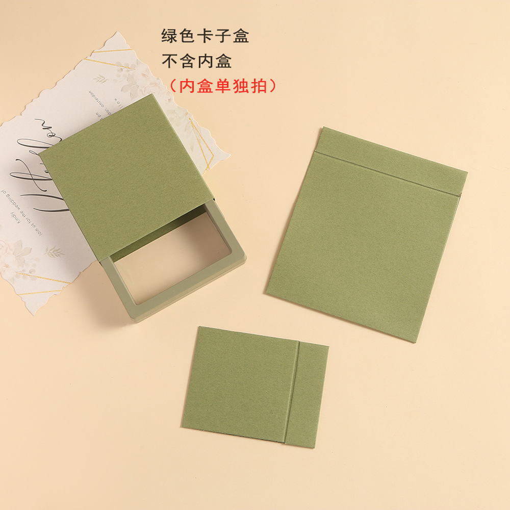 首饰盒卡纸包装盒PE薄膜悬浮展示盒手镯项链戒指手链文玩收纳盒