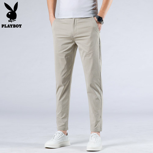 PLAYBOY高端九分休闲裤男款修身