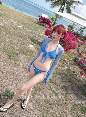 夏缇妮泰国绝美泳衣女2026新款分体性感显瘦比基尼四件套温泉度假