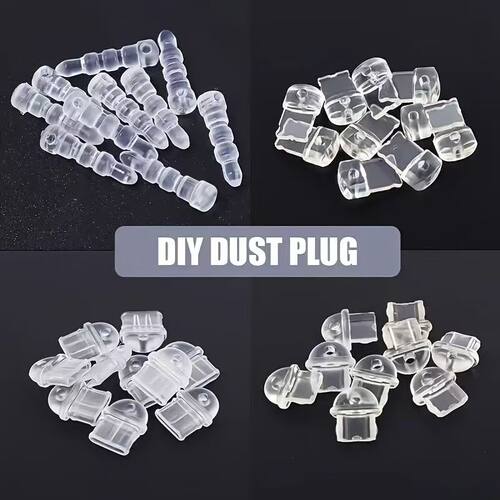 通用防尘塞苹果16带孔手工DIY充电口VIVO华为OPPO安卓TypeC吊坠堵