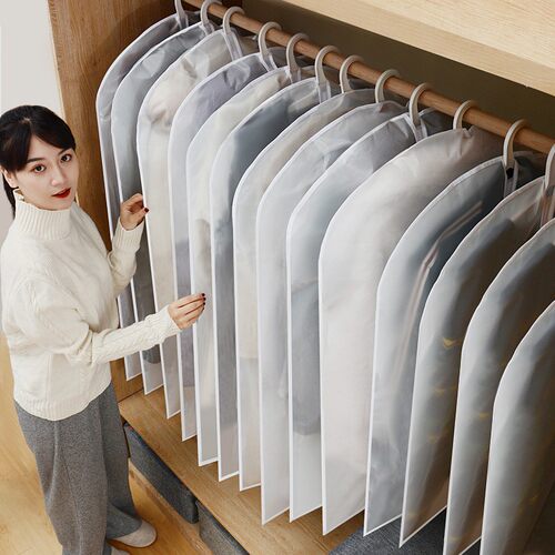 衣服防尘罩羽绒服收纳袋挂式家用