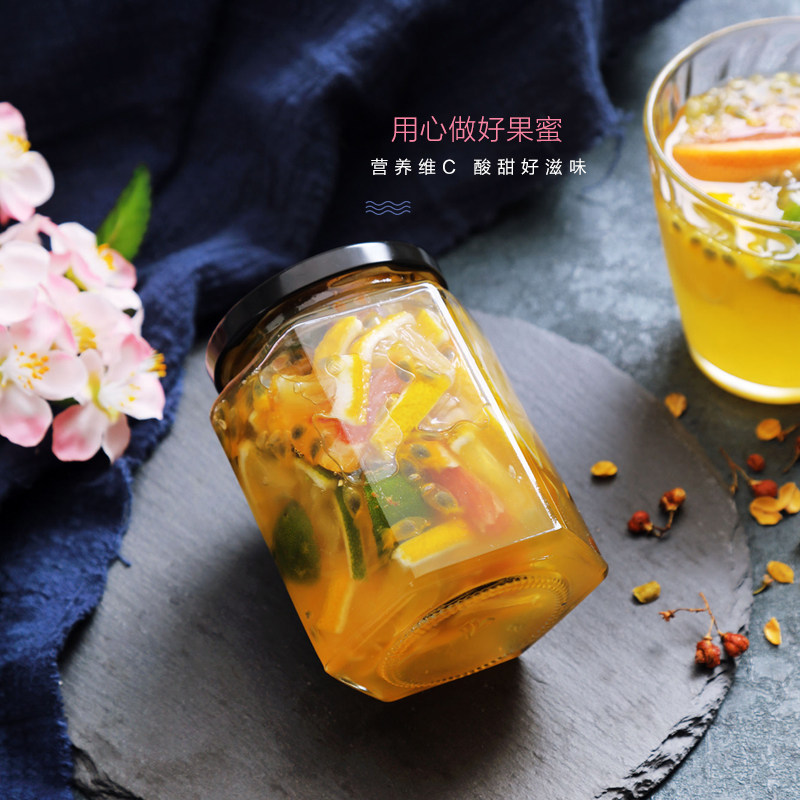 手工无添加新鲜蜂蜜柠檬柚子茶百香果水果茶罐装泡水喝的孕妇冲饮