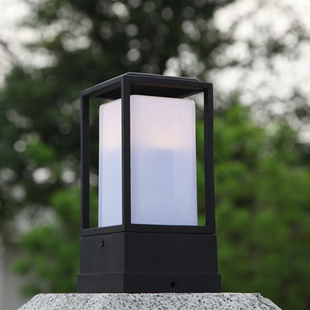 小号柱头灯户外防水草坪灯庭院墙头简约围墙花园围栏院子户外花园