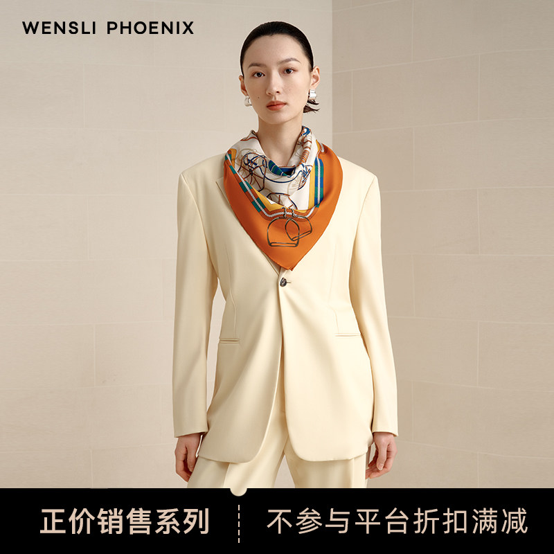 【凤凰之家】万事利真丝丝巾双面印花手卷高端送礼中方巾抵达浪漫