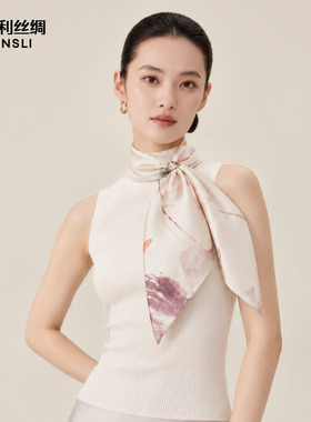 【十二花神系列】万事利秋冬新品100%桑蚕丝真丝丝巾中方巾礼物